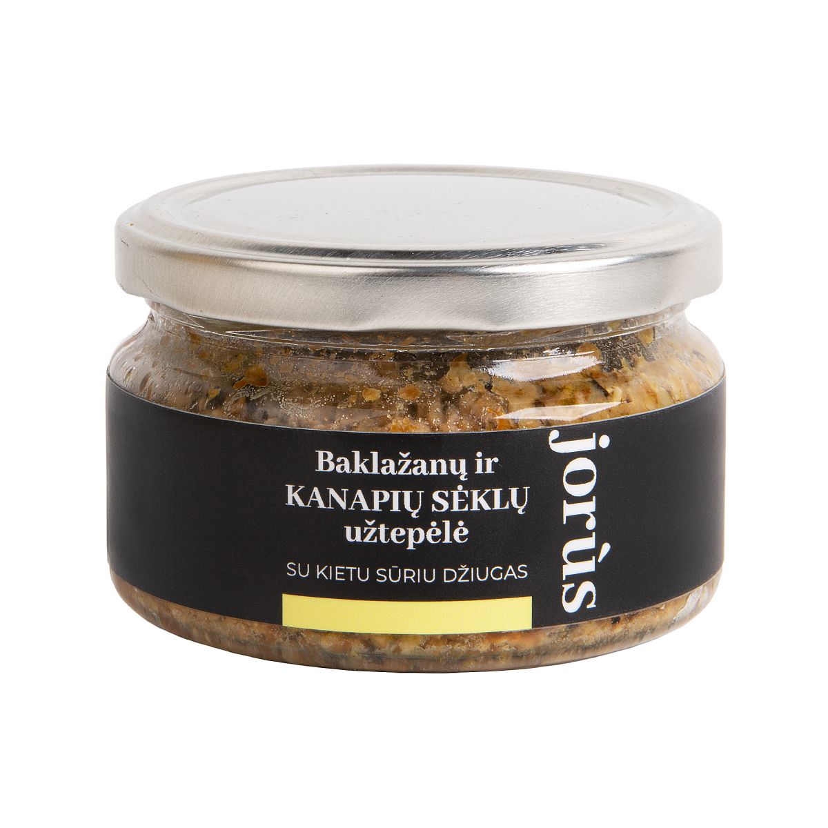Baklažanų ir kanapių sėklų užtepėlė JORUS