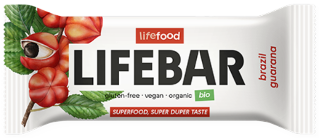 Bar with Brazil nuts and guarana, organic LIFEFOOD, 40 g