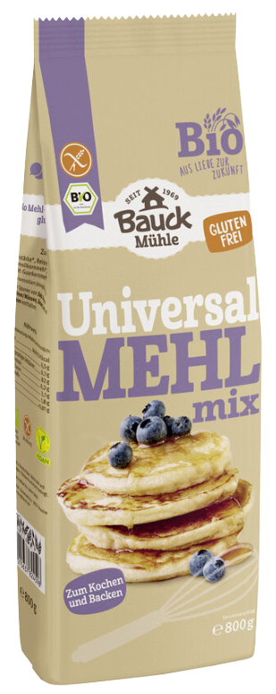 Miltų mišinys be glitimo, ekologiškas BAUCK MÜHLE, 800 g