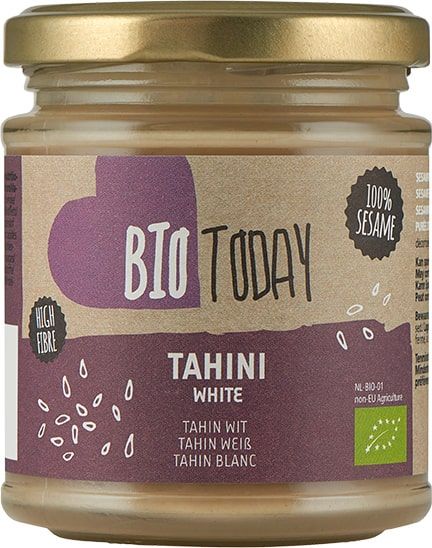 Sezamų pasta TAHINI (šviesi), ekologiška BIO TODAY, 170 g