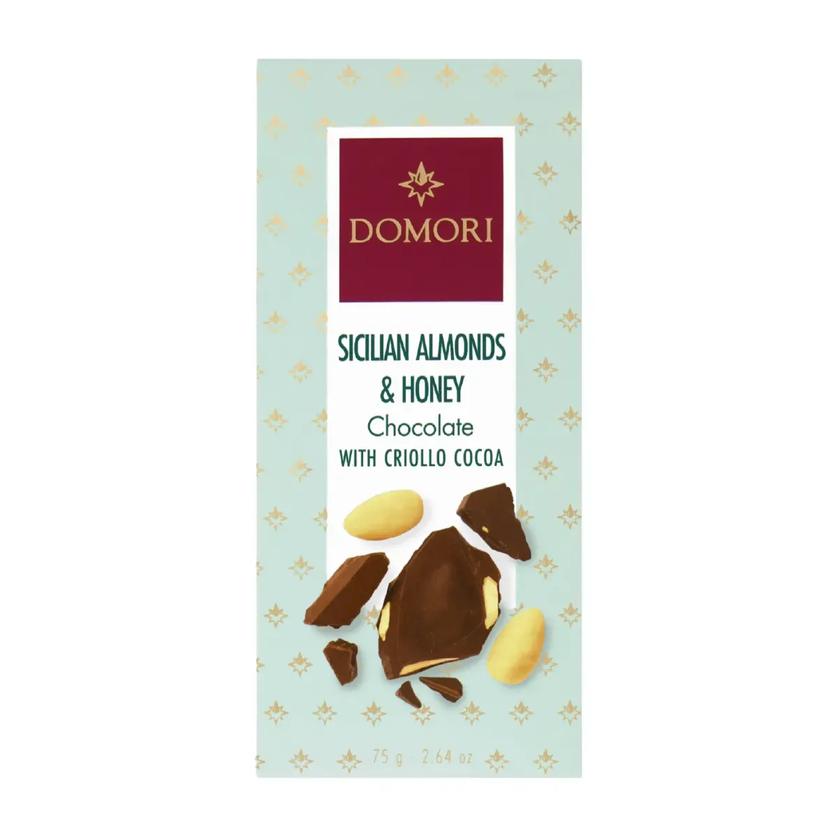 Pieniškas šokoladas SICILIAN ALMONDS & HONEY su CRIOLLO kakava DOMORI