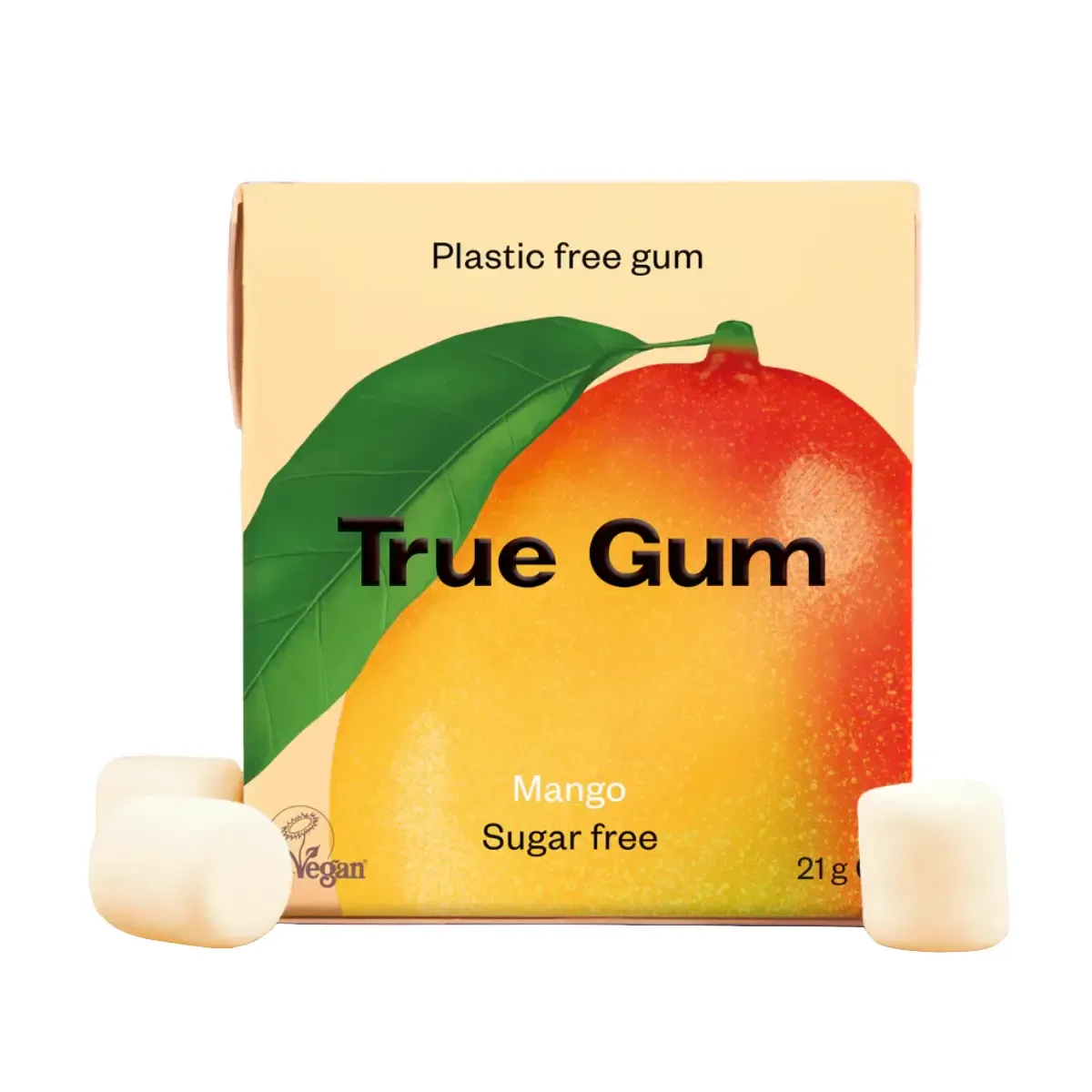 Becukrė kramtomoji guma, mangų skonio TRUE GUM