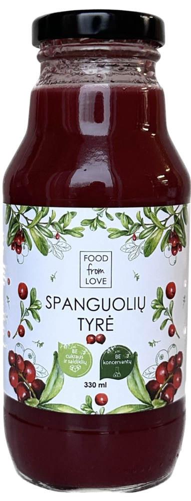 Spanguolių tyrė FOOD FROM LOVE, 330 ml