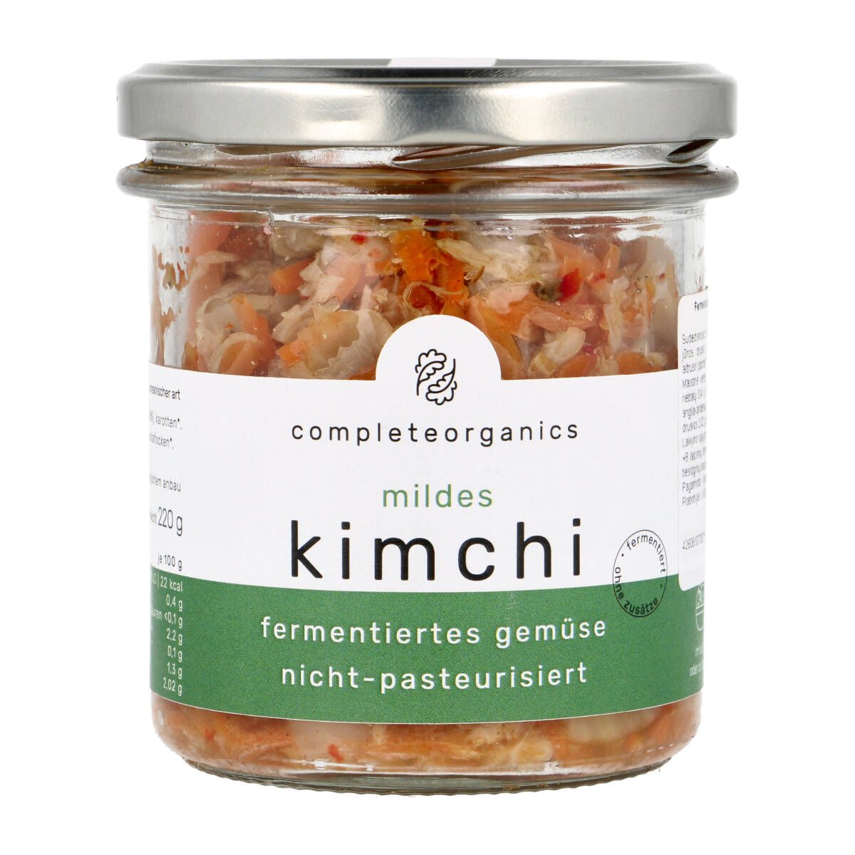 Fermentuotos daržovės MILDES KIMCHI, ekologiškos COMPLETEORGANICS