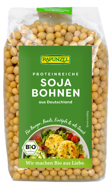 Sojų pupelės, ekologiškos RAPUNZEL, 500 g