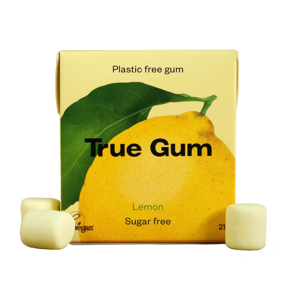 Becukrė kramtomoji guma, citrinų skonio TRUE GUM