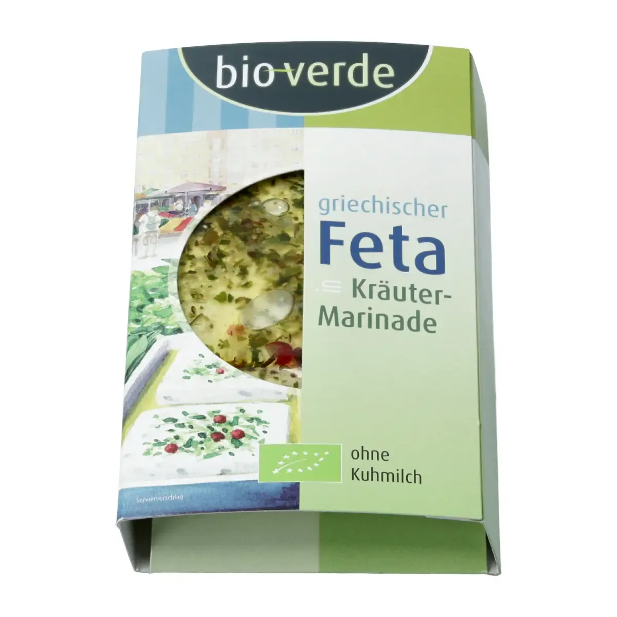 Avių ir ožkų sūris FETA mar.su žolelėmis BIO-VERDE