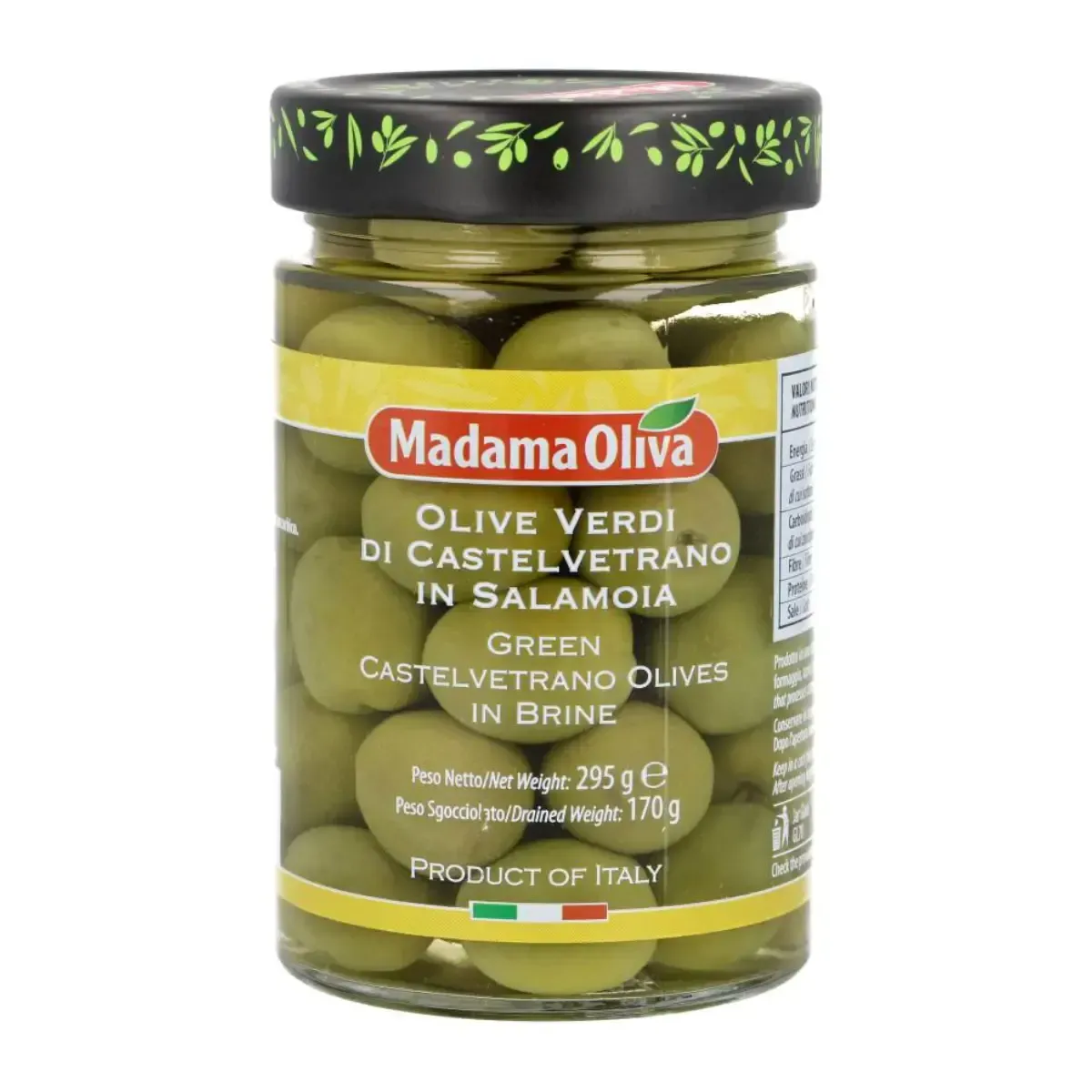 Alyvuogės CASTELVETRANO su kauliukais MADAMA OLIVA