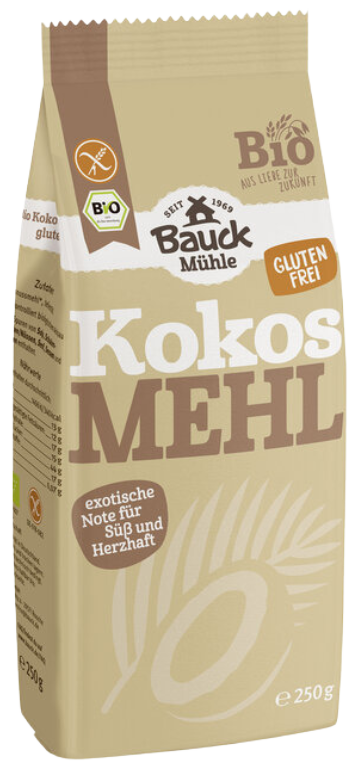 Kokosų miltai, ekologiški BAUCK MÜHLE, 250 g