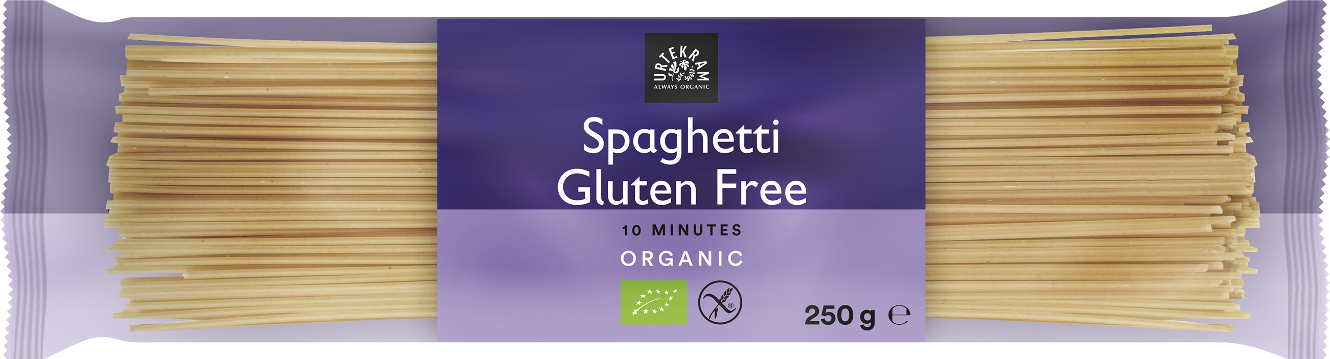 Rudųjų ryžių makaronai SPAGHETTI, ekologiški URTEKRAM, 250 g