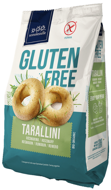 Krekeriai TARALLINI su rozmarinais, be glitimo, ekologiški SOTTOLESTELLE, 150 g