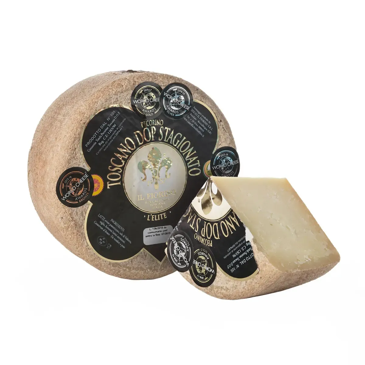 Avių pieno sūris PECORINO TOSCANO STAGIONATO DOP IL FIORINO