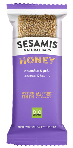 Sezamų ir medaus batonėlis „Simple bliss“, ekologiškas SESAMIS, 34 g