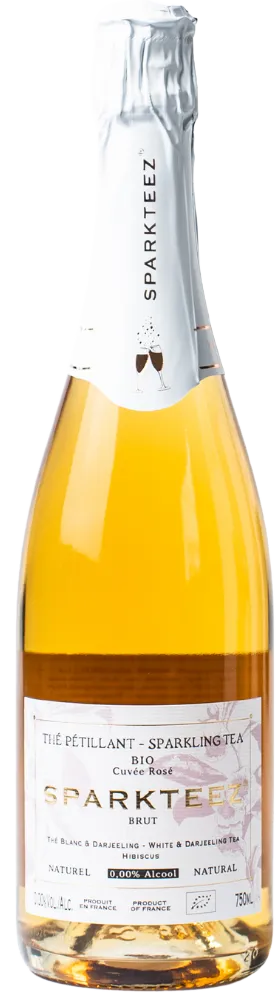 Putojanti arbata su kinrože SPARKTEEZ CUVÉE ROSÉ, ekologiška, 750 ml