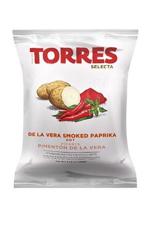 Bulvių traškučiai su rūkyta aitriąja paprika PIMENTON DE LA VERA TORRES