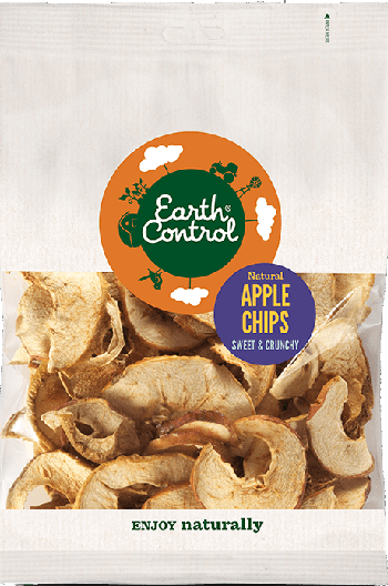 Obuolių traškučiai EARTH CONTROL, 75 g