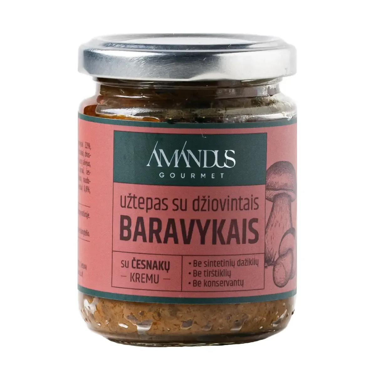 Užtepas su džiovintais baravykais AMANDUS