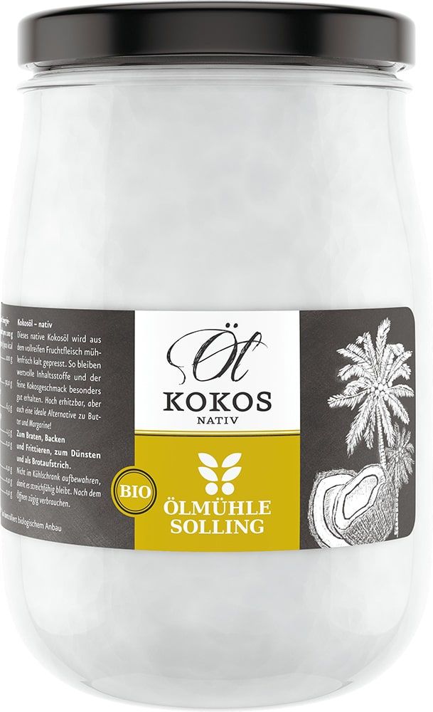 Kokosų aliejus, ekologiškas ÖLMÜHLE SOLLING, 1 l