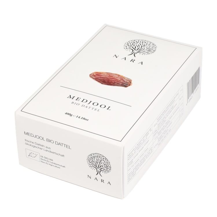 Šviežios datulės MEDJOOL PREMIUM, su kauliukais, ekologiškos NARA