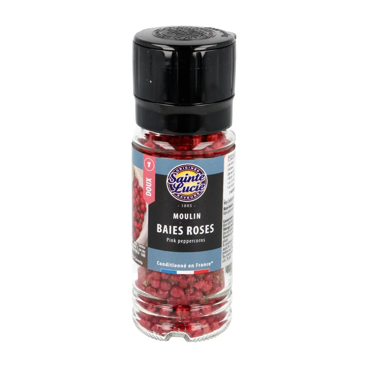 Rožiniai pipirai žirneliais BAIES ROSES, malūnėlyje SAINTE LUCIE