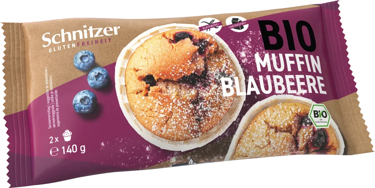 Keksiukai su mėlynėmis be glitimo, ekologiški SCHNITZER, 140 g