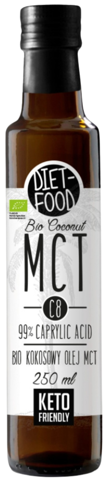 Кокосовое масло MCT C8, органическое DIET FOOD, 250 мл