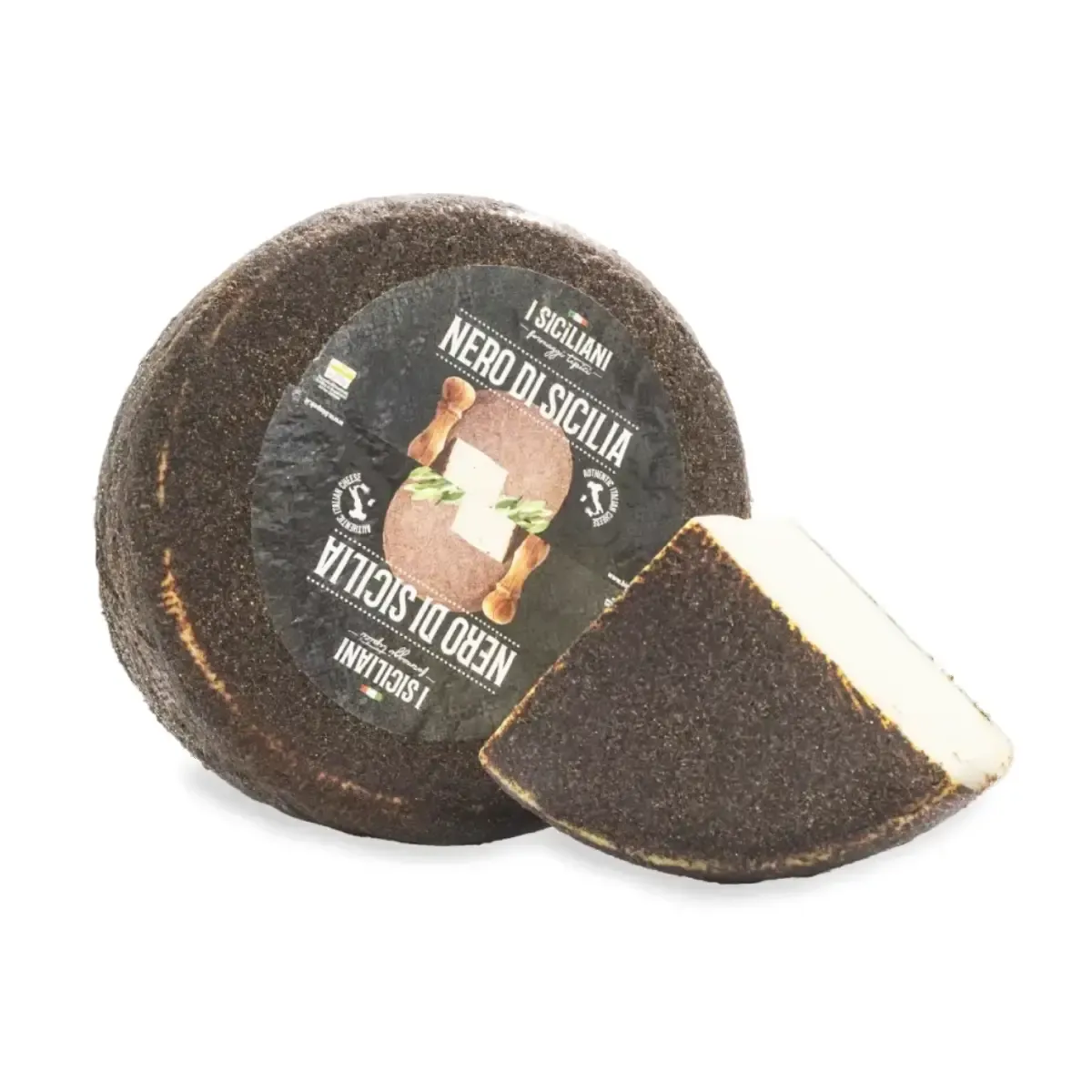Сыр из овечьего молока PECORINO SEMISTAGIONATO NERO DI SICILIA