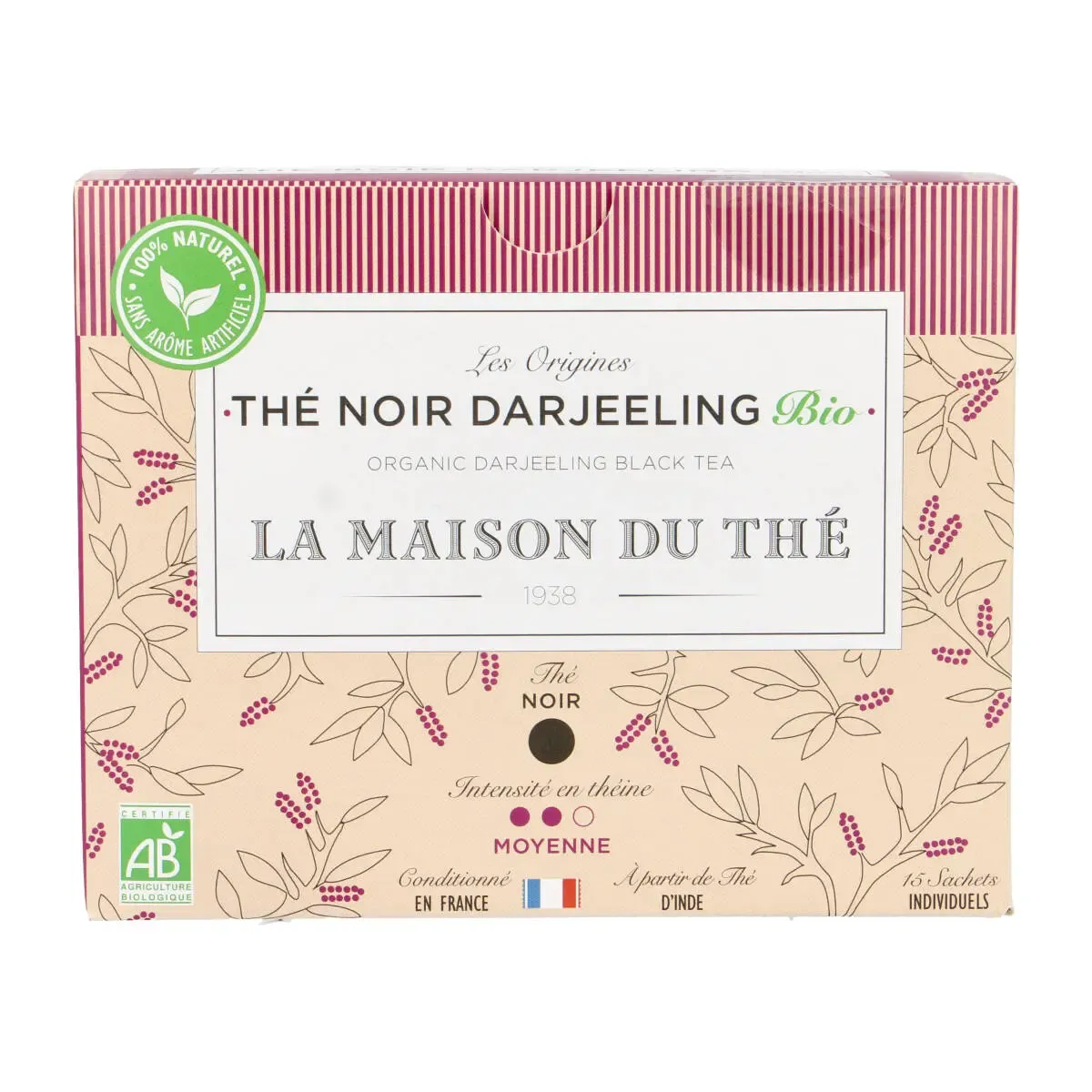 Juodoji arbata DARJEELING, 15 pak. LA MAISON DU THÉ