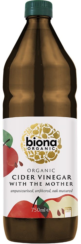 Unfiltered apple cider vinegar, organic BIONA, 750 ml