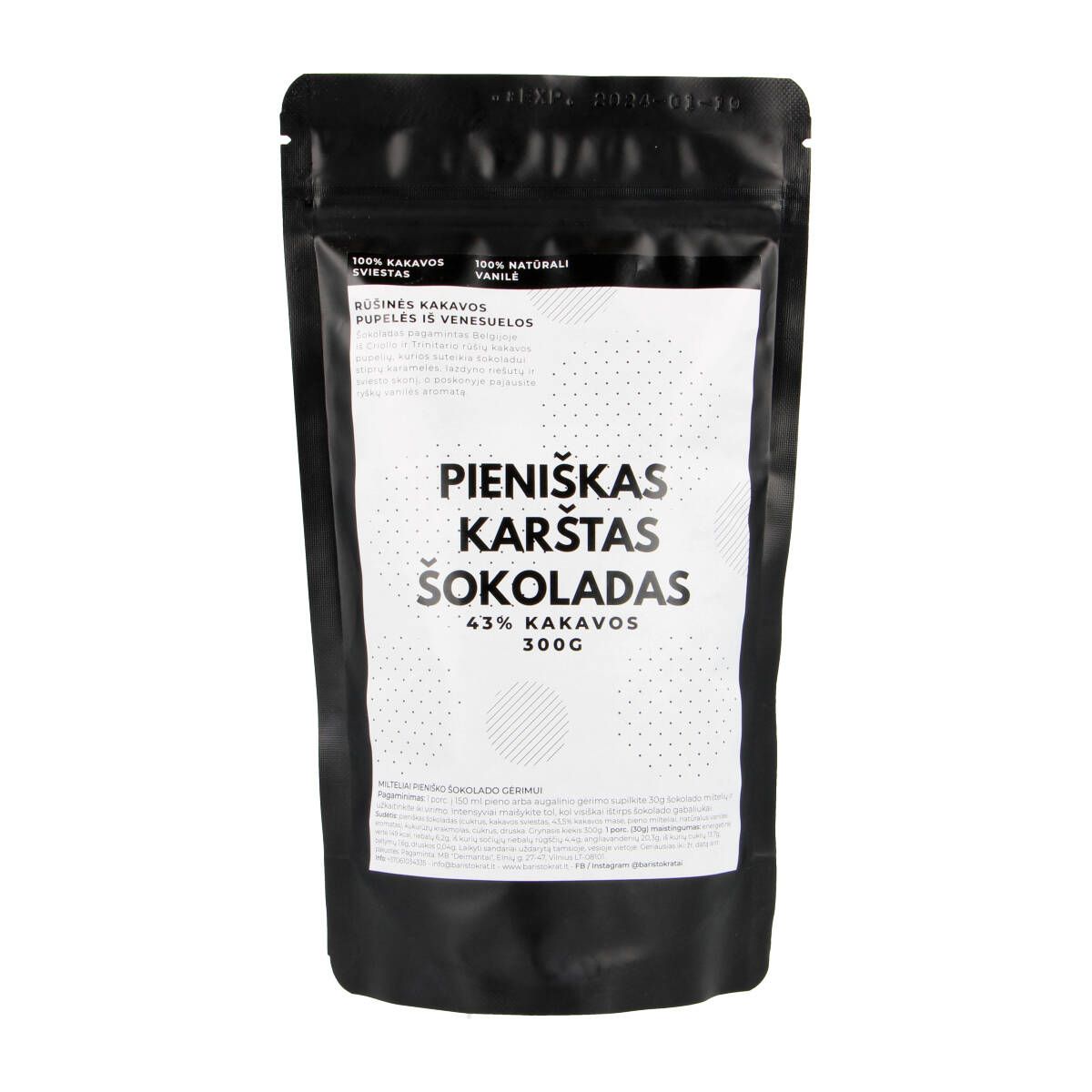 Pieniškas karštas šokoladas BARISTOKRAT