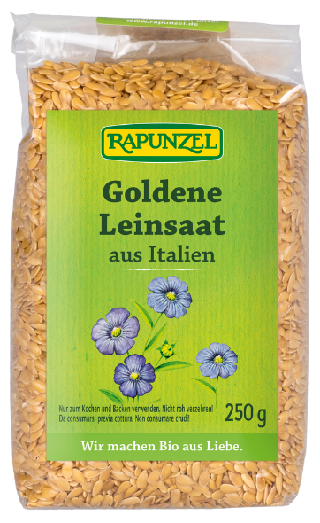 Auksinių linų sėmenys, ekologiški RAPUNZEL, 250 g