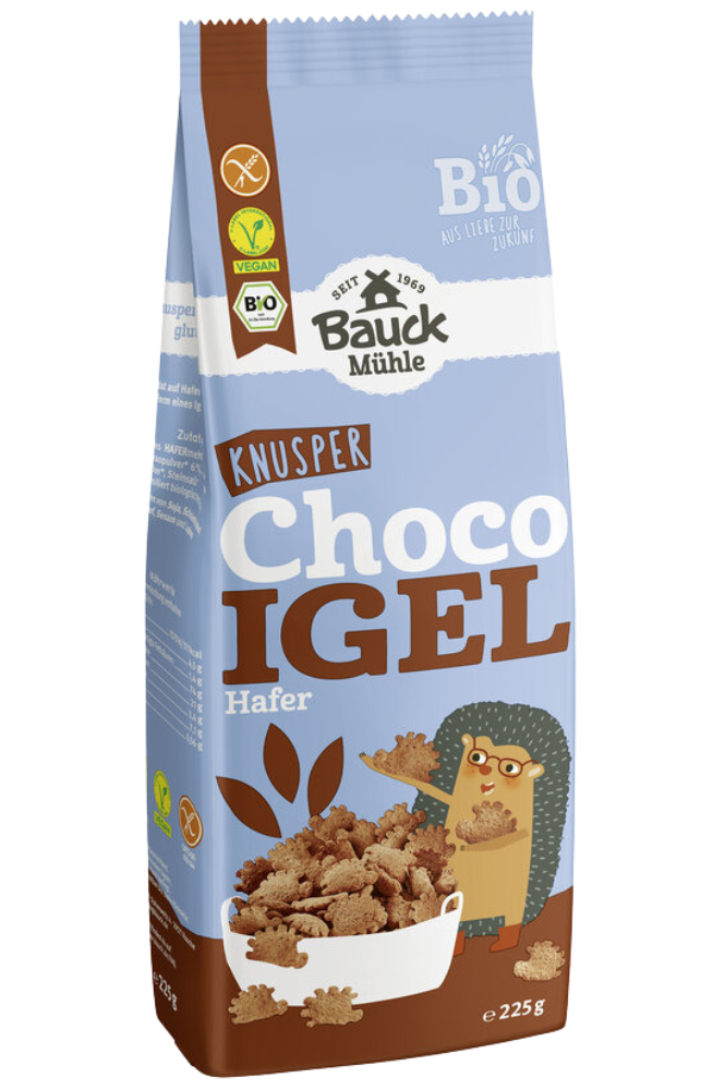 Traškūs kakaviniai avižų dribsniai, ekologiški BAUCK MÜHLE, 225 g