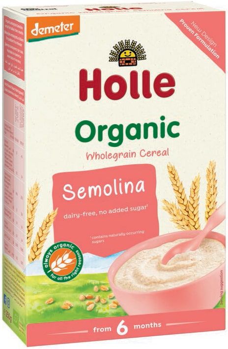 Manų kruopų košė kūdikiams nuo 6 mėn., biodinaminė HOLLE, 250 g
