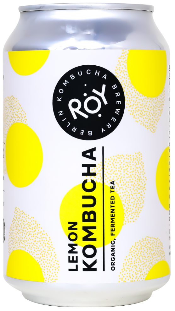 Kombučia gėrimas CITRINA, ekologiškas ROY KOMBUCHA, 330 ml