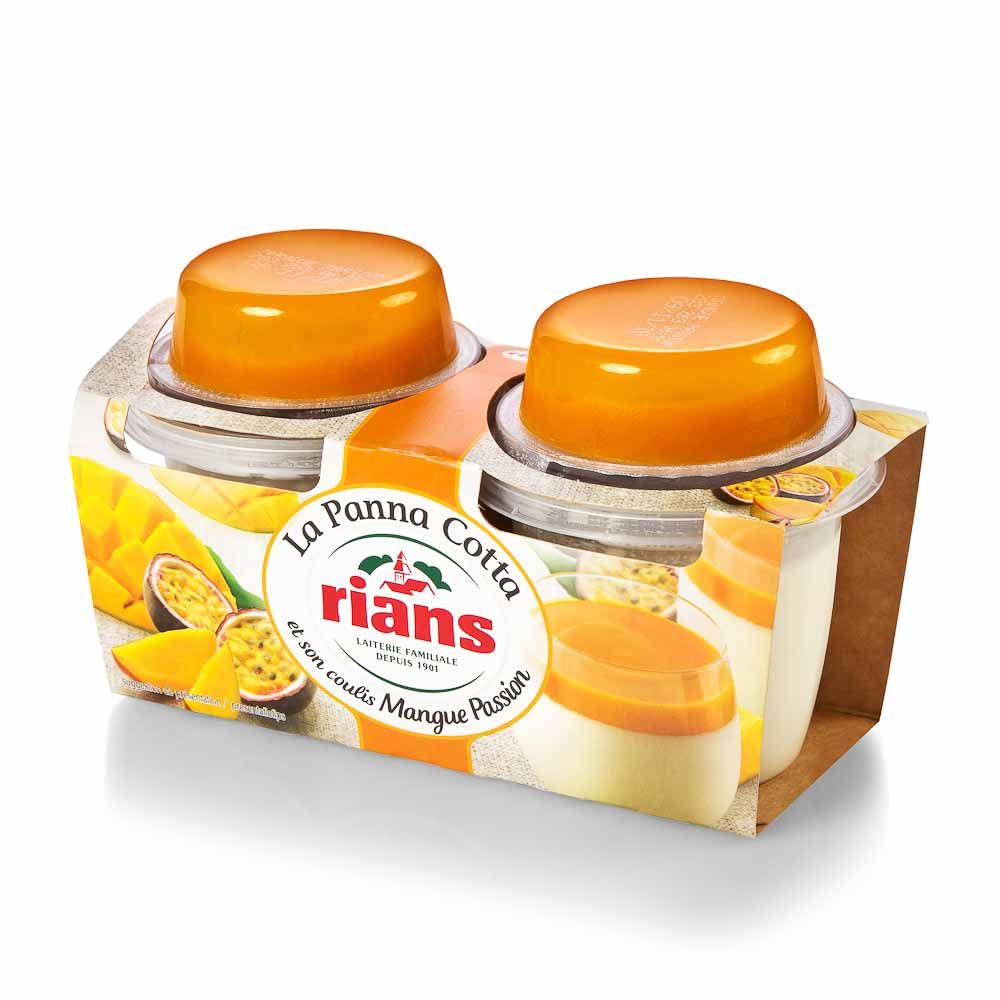 Desertas LA PANNA COTTA su mangų ir pasiflorų tyre RIANS