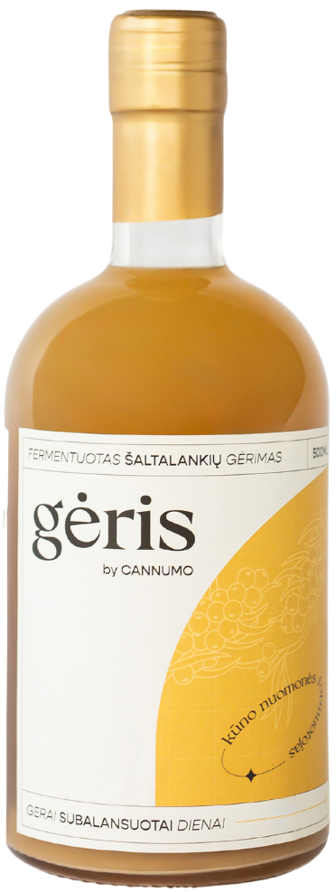 Gėris - fermentuotas šaltalankių gėrimas CANNUMO, 500 ml