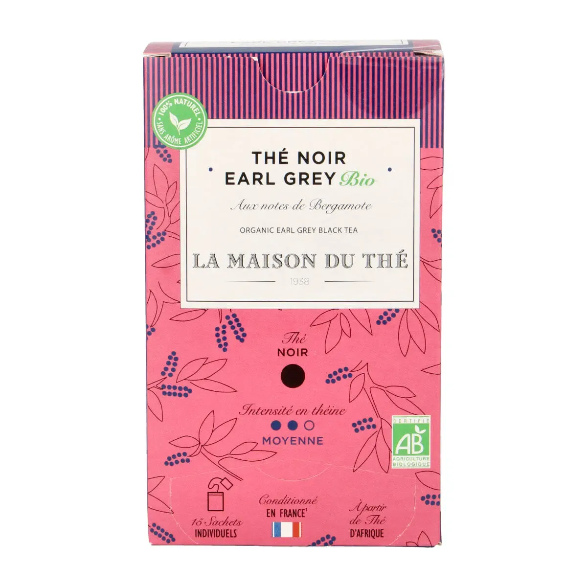 Juodoji arbata EARL GREY, 15 pak. LA MAISON DU THÉ