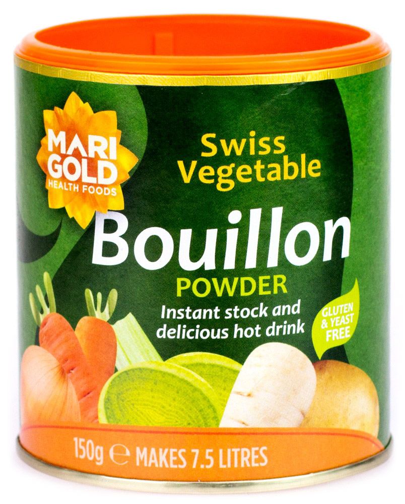 Šveicariškas daržovių sultinys be mielių ŽALIAS MARIGOLD, 150 g