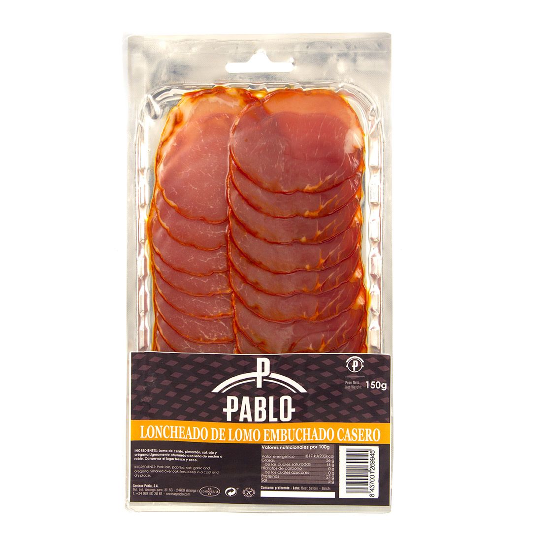 Vytinta kiaulienos nugarinė LONCHEADO DE LOMO PABLO