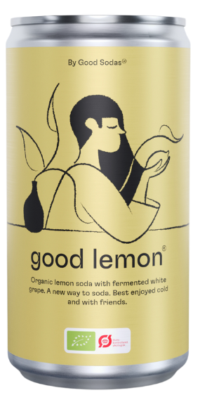 Gazuotas gaivusis gėrimas GOOD LEMON, ekologiškas GOOD SODAS, 250 ml