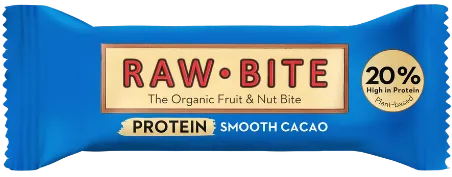 Baltymų batonėlis su kakava, ekologiškas RAWBITE, 45 g