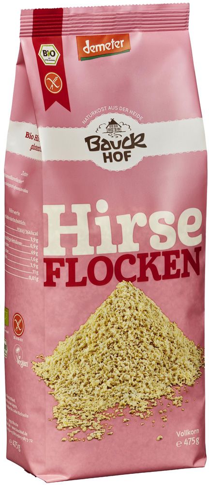 Sorų dribsniai, be glitimo, biodinaminiai BAUCK MÜHLE, 475 g