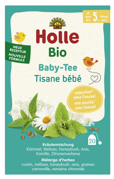 Arbata kūdikiams nuo 5 mėn., ekologiška HOLLE, 30 g