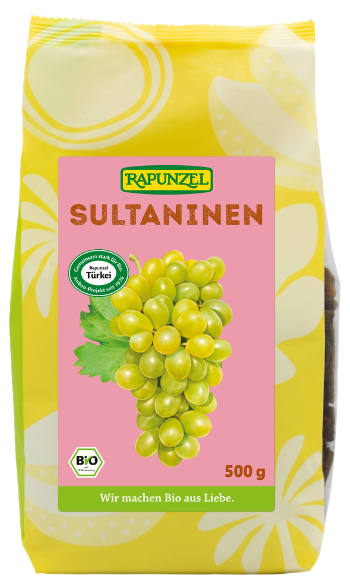 Razinos Sultana, ekologiškos RAPUNZEL, 500 g