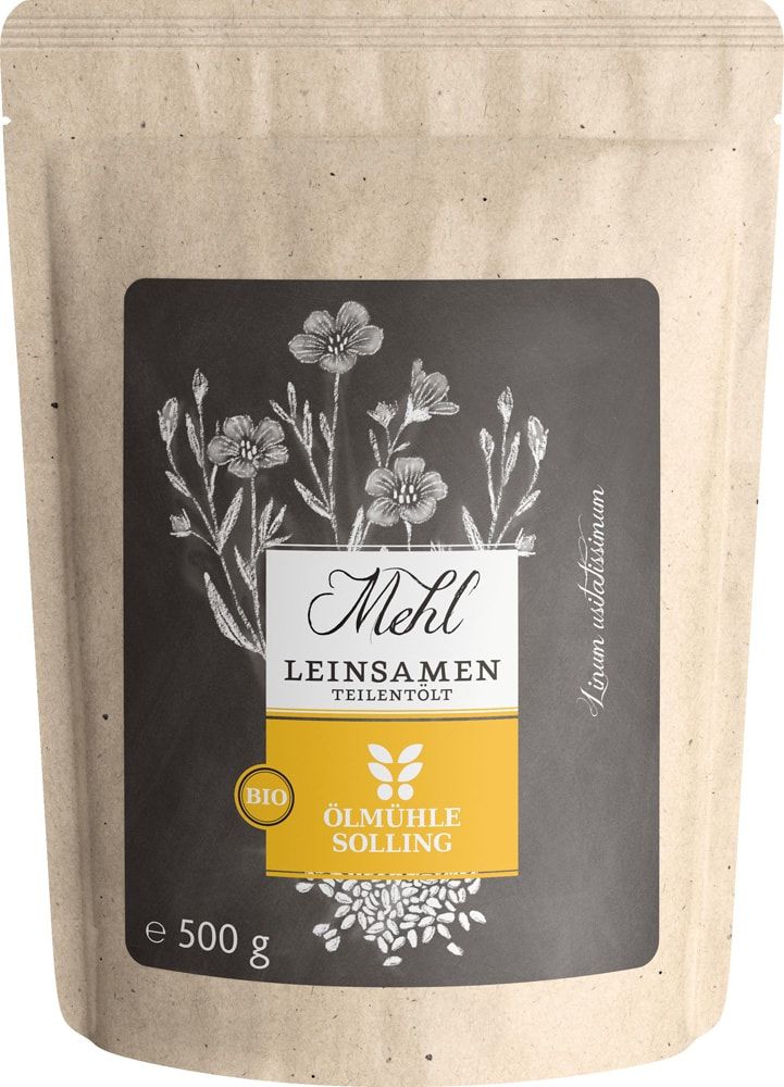 Linų sėmenų miltai, ekologiški ÖLMÜHLE SOLLING, 500 g