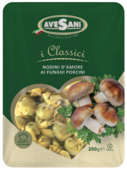 Свежие NODINI с белыми грибами AVESANI