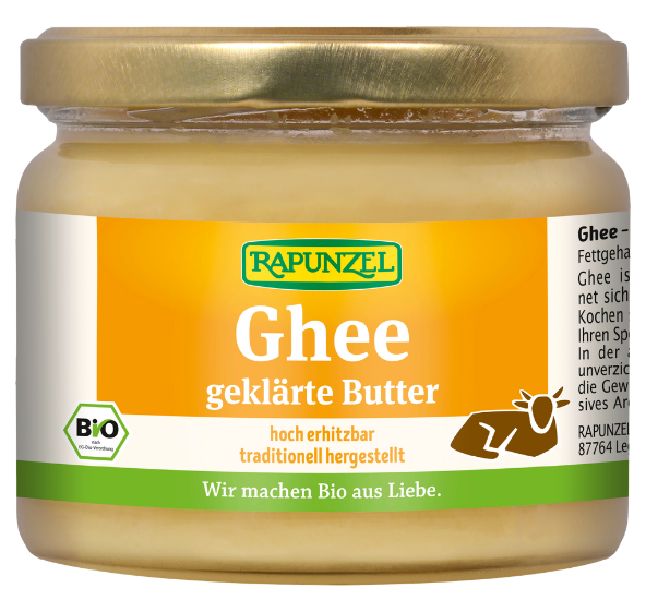 Lydytas sviestas „Ghee“, ekologiškas RAPUNZEL, 250 g