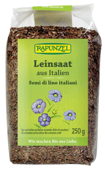 Rudieji linų sėmenys, ekologiški RAPUNZEL, 250 g