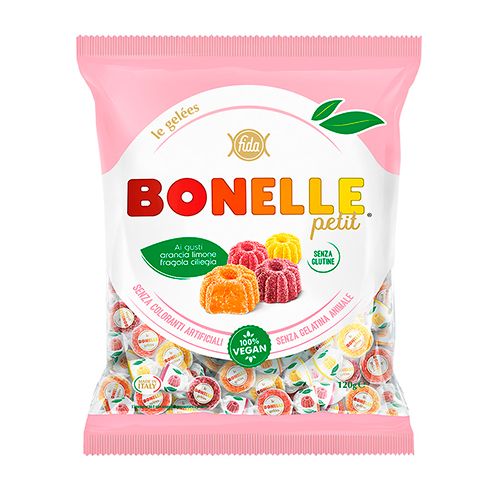 Minkšti vaisių skonio saldainiai BONELLE