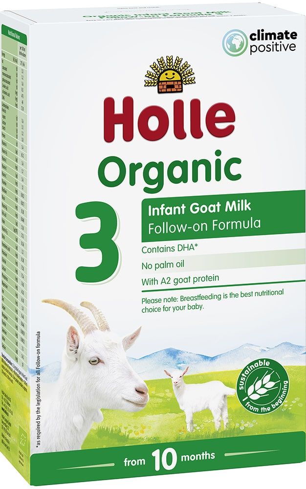 Ožkų pieno mišinys kūdikiams nuo 10 mėnesių Nr. 3, biodinaminis HOLLE, 400 g